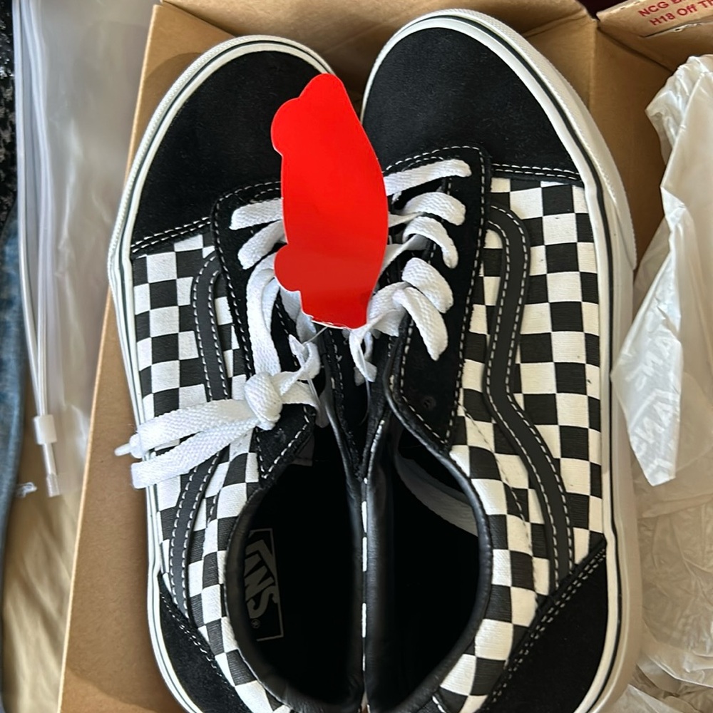 NWT Black and White Vans